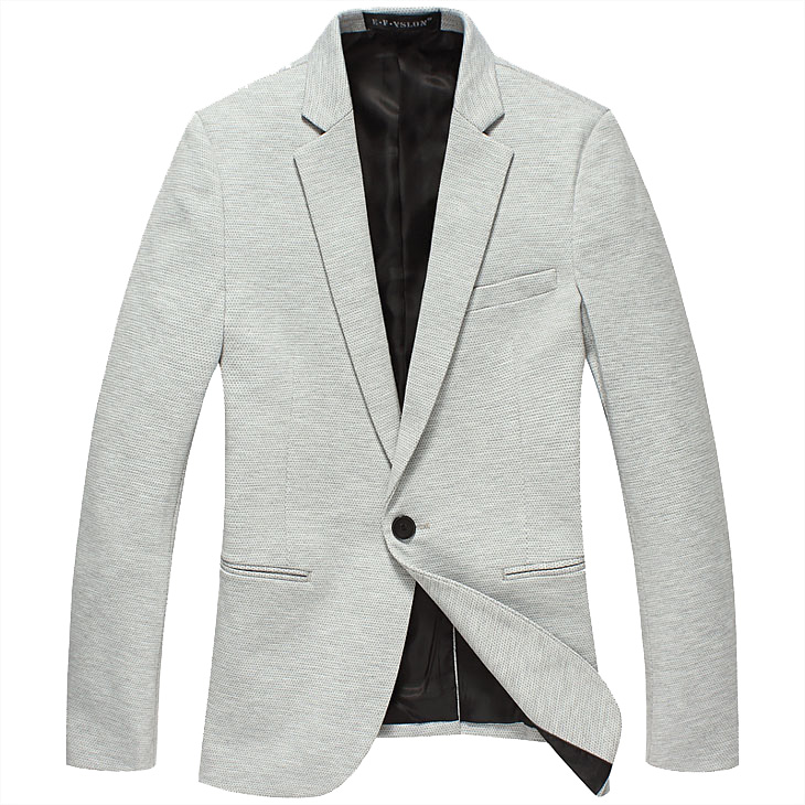 2023 Atractivo Hombres High End Inglaterra gris claro delgado chaquet | PILAEO
