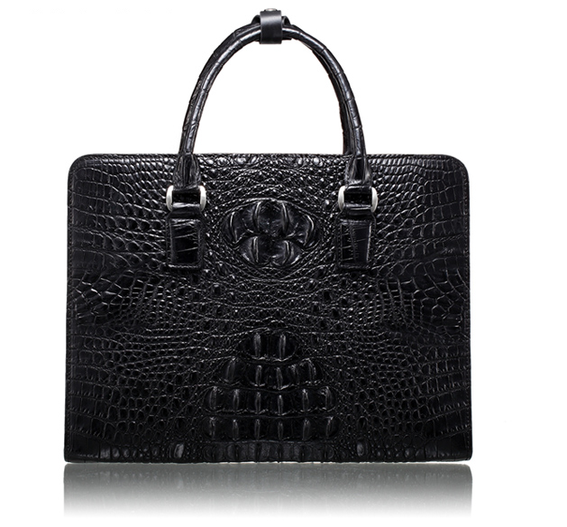  Classic Genuine Crocodile Leather Luxury Strapless Briefcase  I989G87YX PILAEO