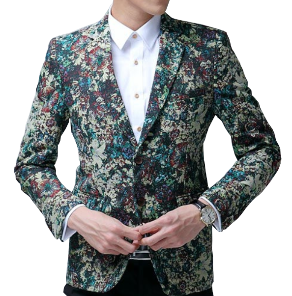 2023 Colagem Arte floral elegante luxo blazer bordado | PILAEO