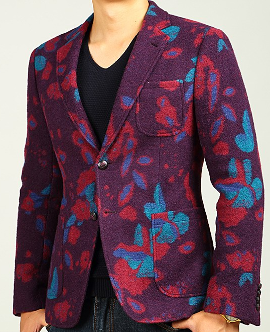 2023 Colorful Creative Wool Adored Mens Blazer | PILAEO