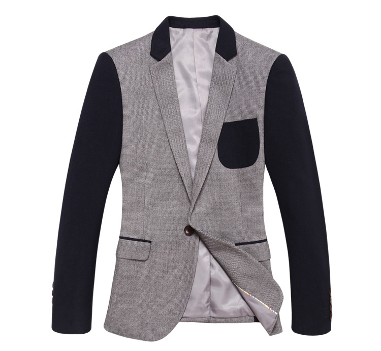 2023 Dashing Luz Coreano Color Costura Arrugas chaqueta de la chaquet | PILAEO