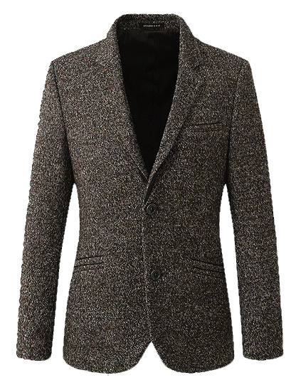 2023 In Style Dongkuan Thick Wool High End Dark Gray Blazer Jacket | PILAEO
