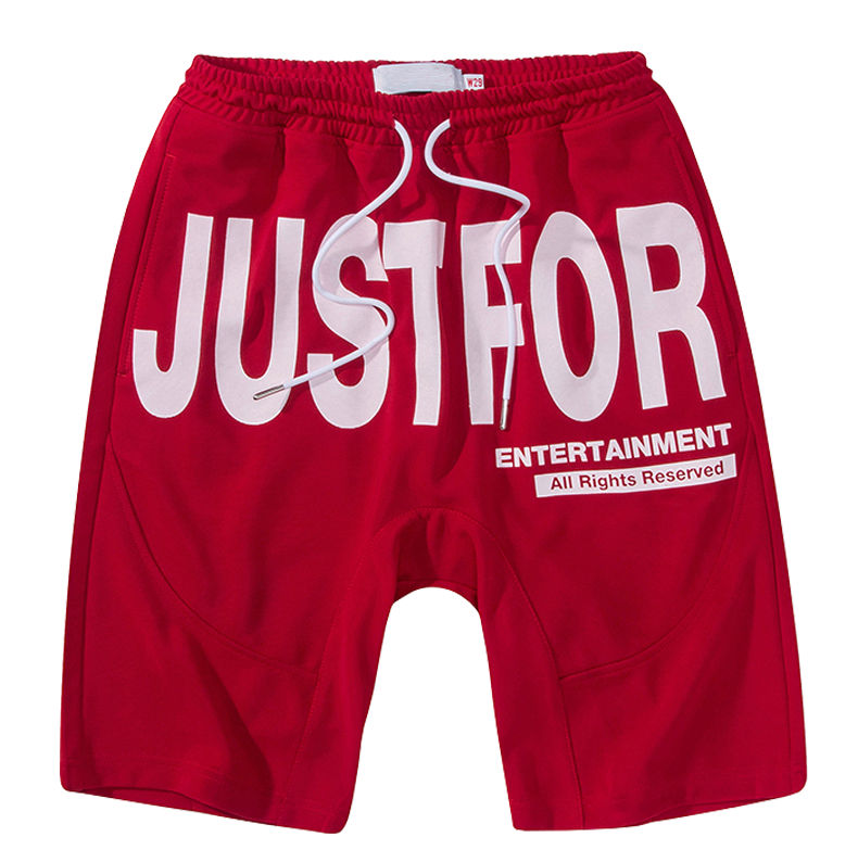 2023 Fun Pop Culture Attractive Red Stylish Mens Sweat Shorts | PILAEO