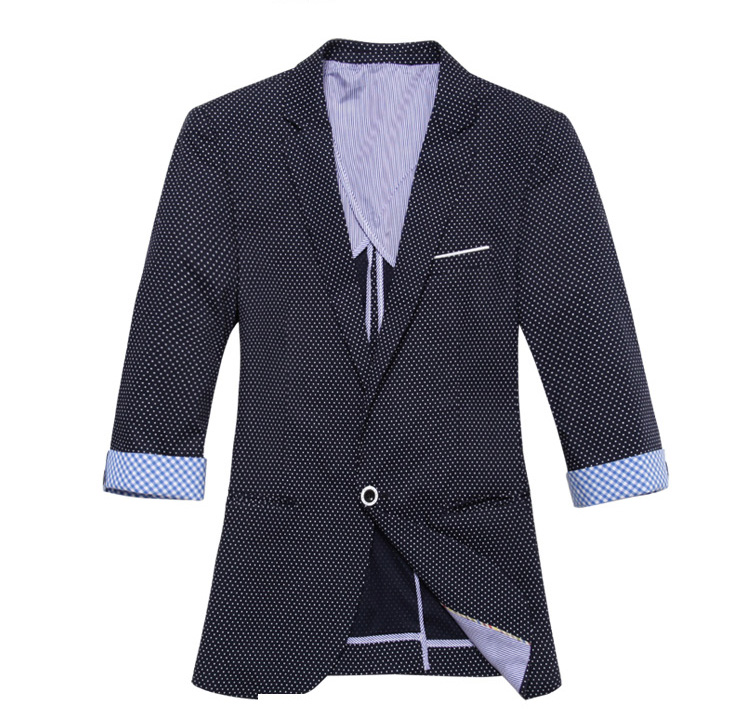 2023 De gama alta recortada manga Negro Punto blanco chaqueta de la c | PILAEO