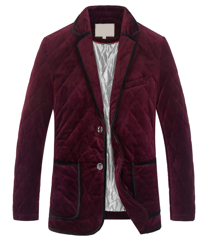 2023 _  интригующим изложенные бордовый бархатный мужской пиджак | PILAEO