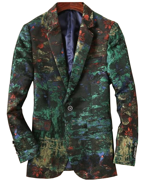 2023 Mischfarben Luxus genäht grunge art blazer | PILAEO