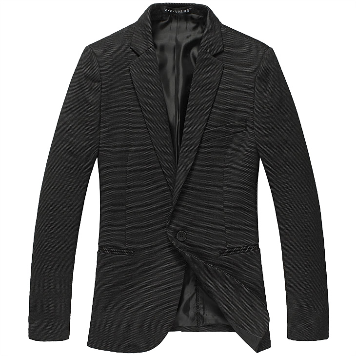 Сложные горошек корейский тонкий срез черный блейзер Куртка