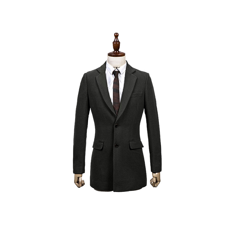 2023 High End Men\'s Authentic Collar Coat Dark Green Blazer Jacket | PILAEO