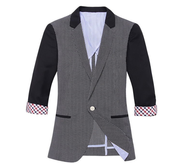 Luxury Rolled-up Sleeves Seventh Stitching Blazer Jacket