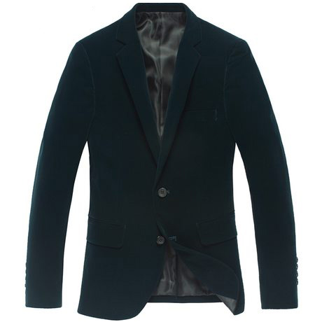 2023 Velvet Style Slim épaisse veste verte style de la veste blazer | PILAEO