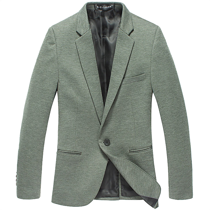 Savvy coréenne seule boucle Thin Green style de la veste blazer