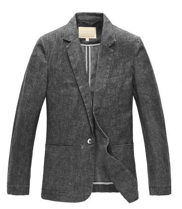 2023 linen hấp dẫn màu xám đen dài tay áo blazer | PILAEO