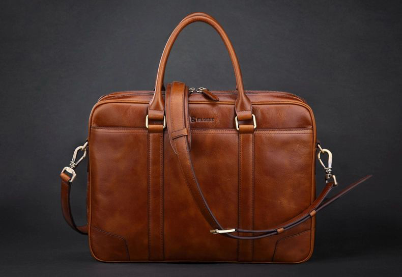 2023 Attraktive Genuine Schulter Business Casual Leder Brown Bag | PILAEO