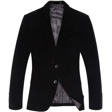 2023 Sentido exclusivo de Oro Claro Terciopelo Negro chaqueta de la c | PILAEO
