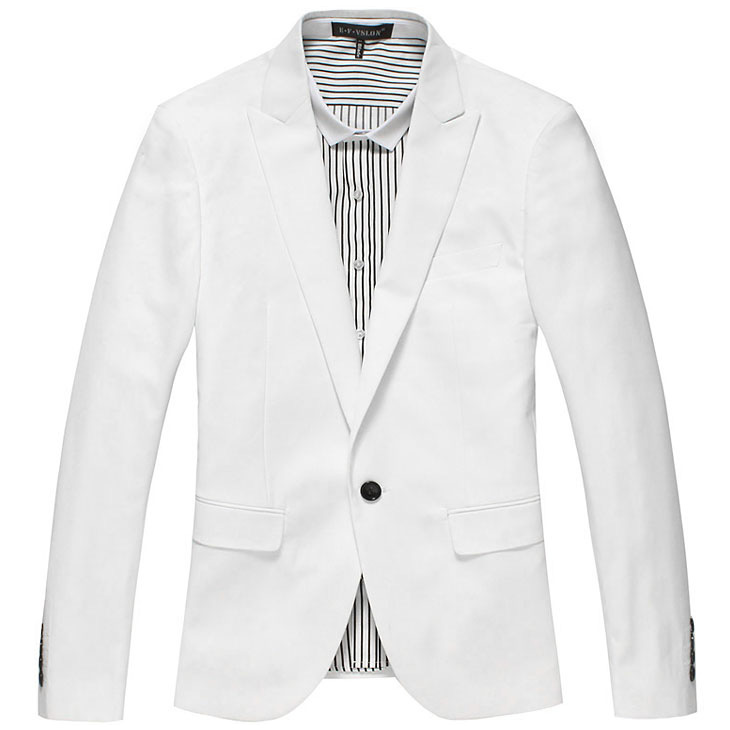 2023 Sophisticated Slim Stylish Pure White Style Blazer Jacket | PILAEO