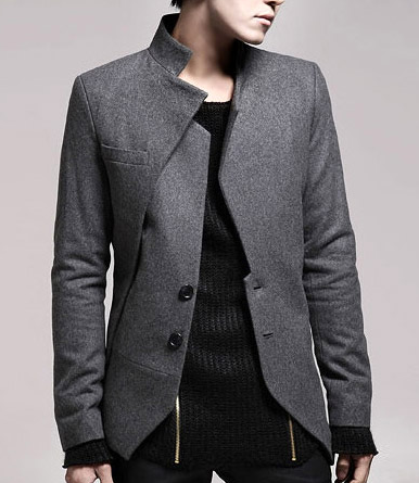 2023 PILAEO cinzento profundo do Mens Fashion Luxury Blazer | PILAEO