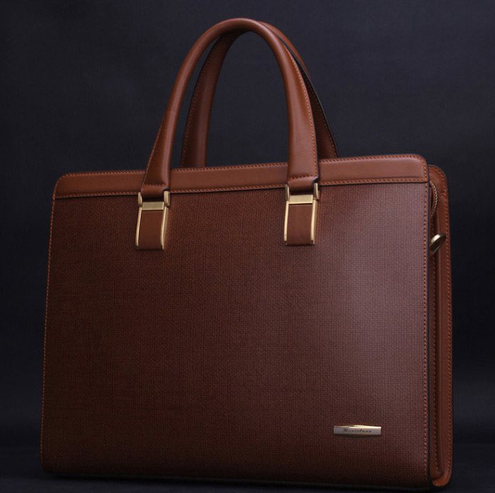 New Style Mens Business Casual Mensageiro Brown Bag DCG505Q9PI