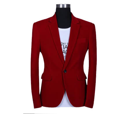 2023 *Fashionable Gentlemen Red Velvet Blazer | PILAEO