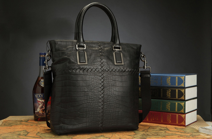 High-class Large Capacity Alligator Tote Cross Section Bag