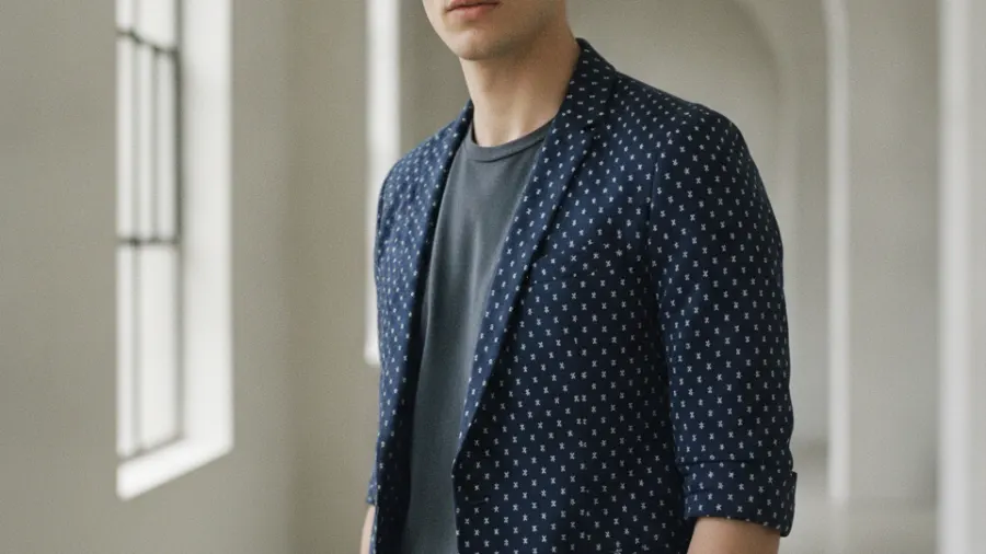 date night blazer outfits, Luxury Navy Blue Short Sleeve Blazer With "x" Design