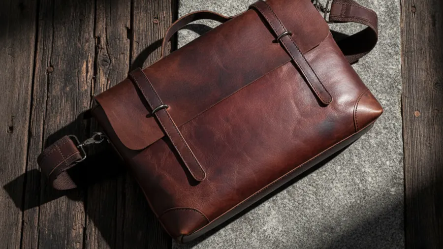 best briefcases for travel, Vintage Brown Fashionable Gentlemen Leather Briefcase