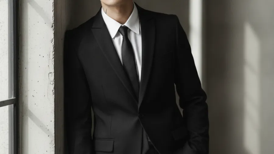 fall slim fit blazers, PILAEO Slim Fit Black Blazer