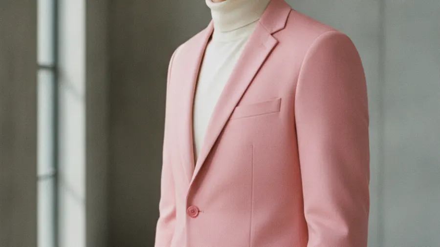brown blazer style, Sophisticated High End Pink Blazer