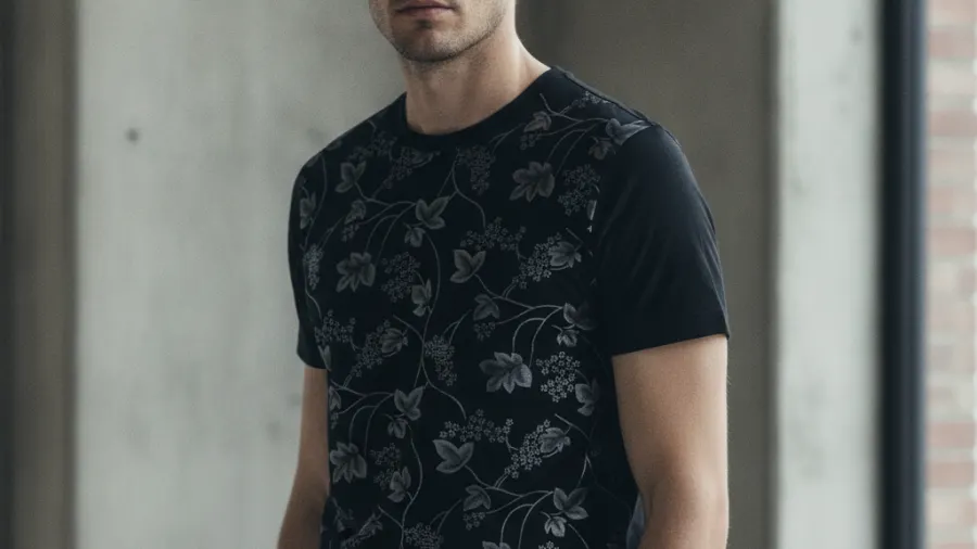t shirts outfits for weddings, Modern Floral Print Black Creative Mens T-Shirt