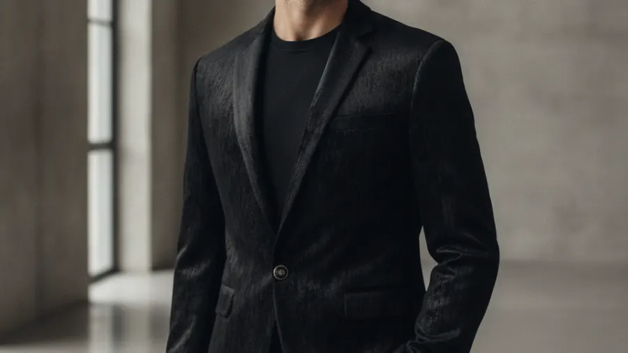 velvet blazers with jeans, Brilliant Luxury Black Velvet Gentlemens Blazer