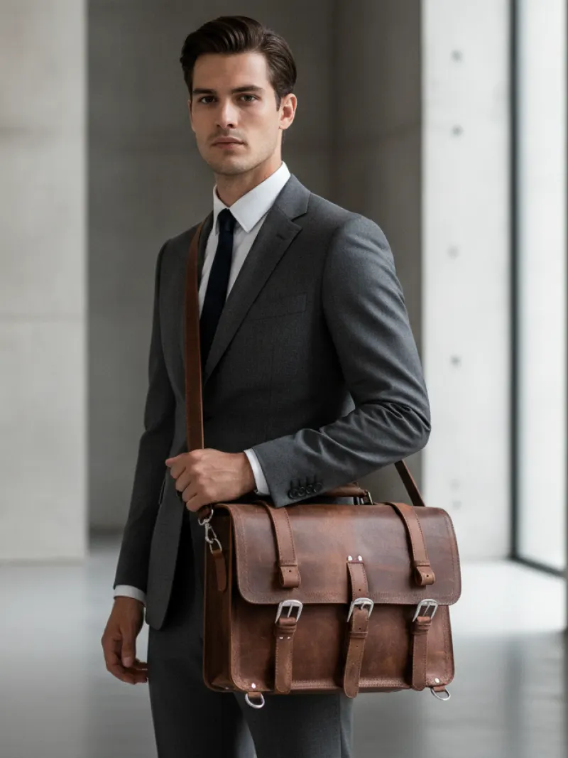 mens crocodile briefcase — PILAEO editorial