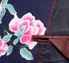 PILAEO Attractive Modern Navy Blue Mens Floral Suit — view 6