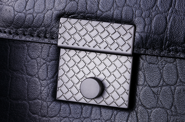 PILAEO Chic Crocodile Pattern Professional Leather Briefcase — view 8