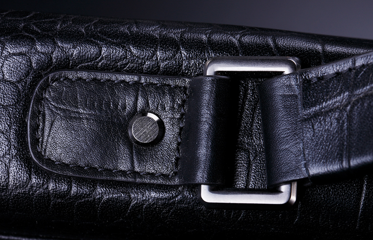PILAEO Chic Crocodile Pattern Professional Leather Briefcase — view 9
