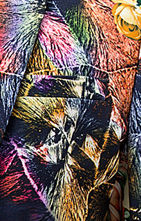 PILAEO Colorful Wedding Floral Pattern Elegant Blazer — view 6