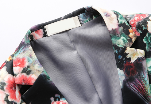 PILAEO Luxury Colorful New Artsy Floral Mens Blazer — view 7