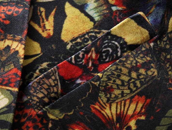 PILAEO Luxury Floral Butterflies Elegant Fashion Blazer — view 4