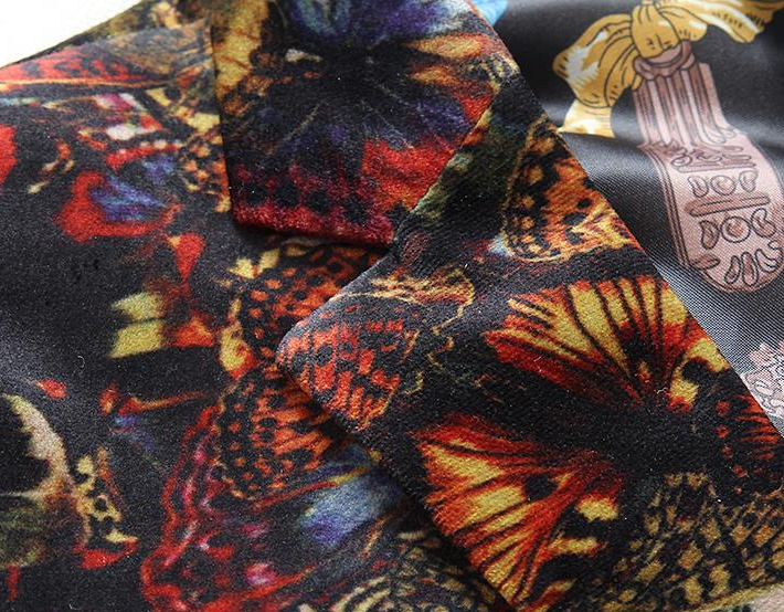 PILAEO Luxury Floral Butterflies Elegant Fashion Blazer — view 5