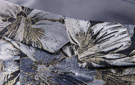 PILAEO Luxury Floral Patterned Silver Embroidered Blazer — view 4