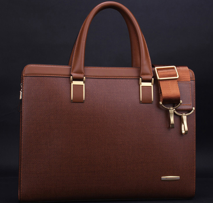 New Style Mens Business Casual Messenger Brown Bag DCG505Q9PI - PILAEO